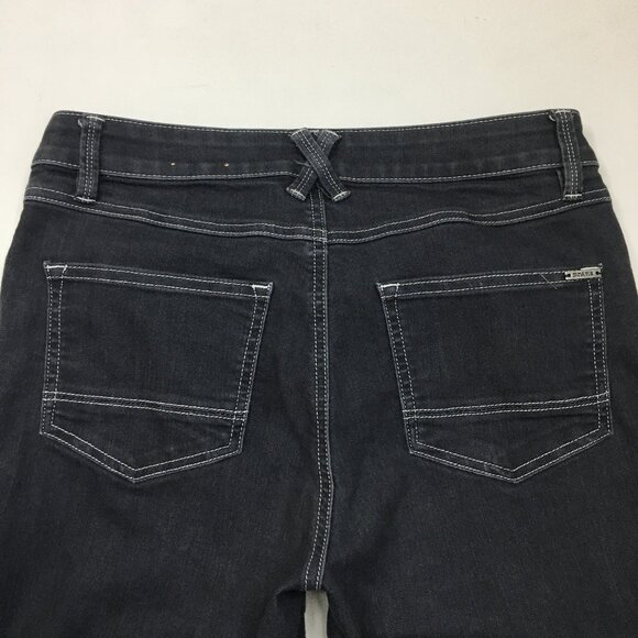 PRANA Gray Organic Cotton Blend 5 Pocket Logo Hardware Jeans - Picture 8 of 11